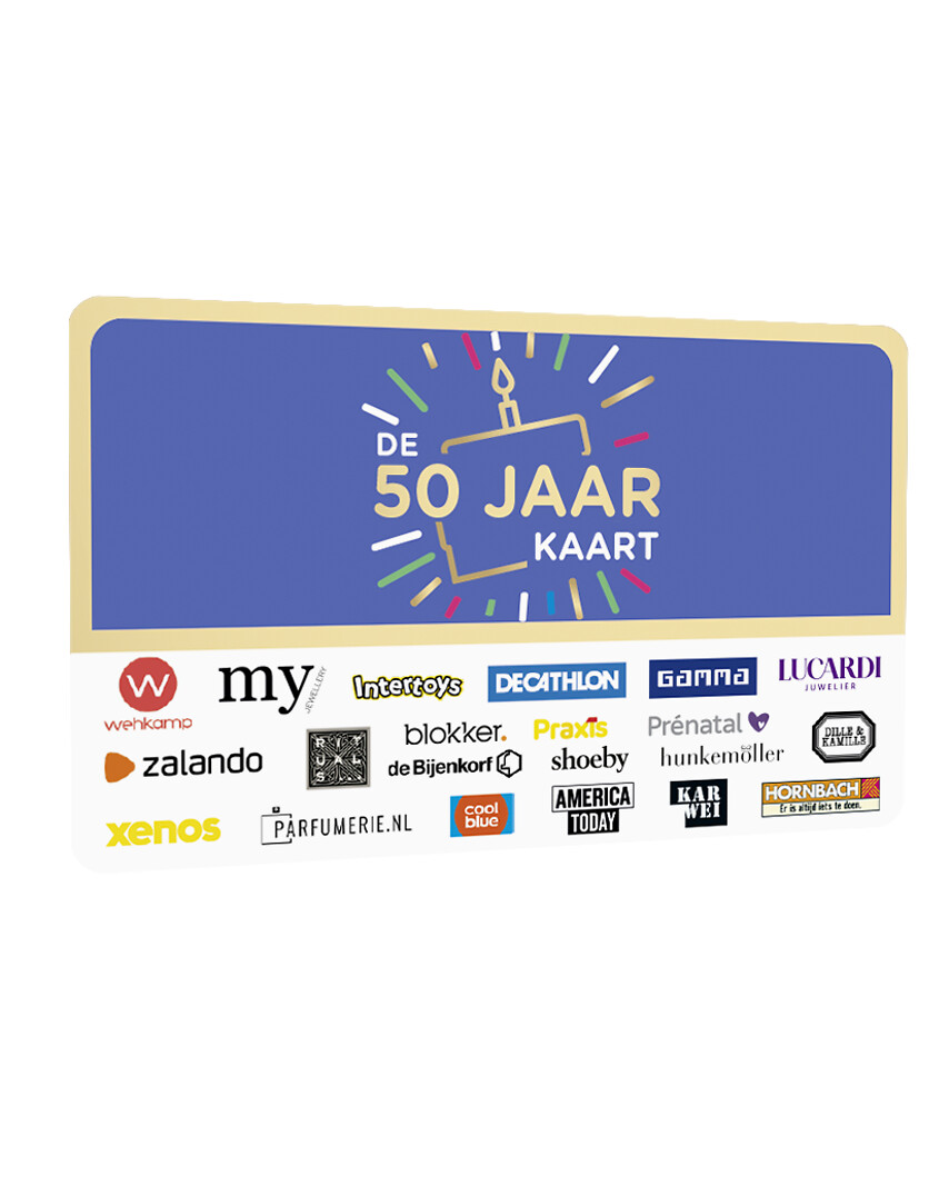 DE Cadeaukaart 50 Jaar